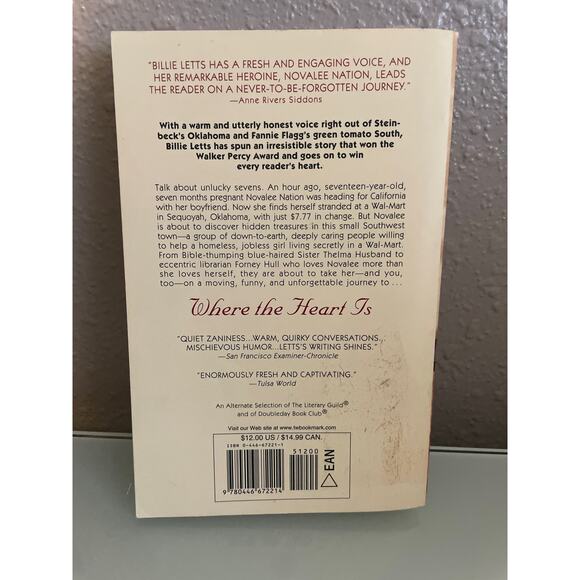 Where the Heart Is - by Billie Letts Softback, Oprah’s Book Club - Picture 3 of 5